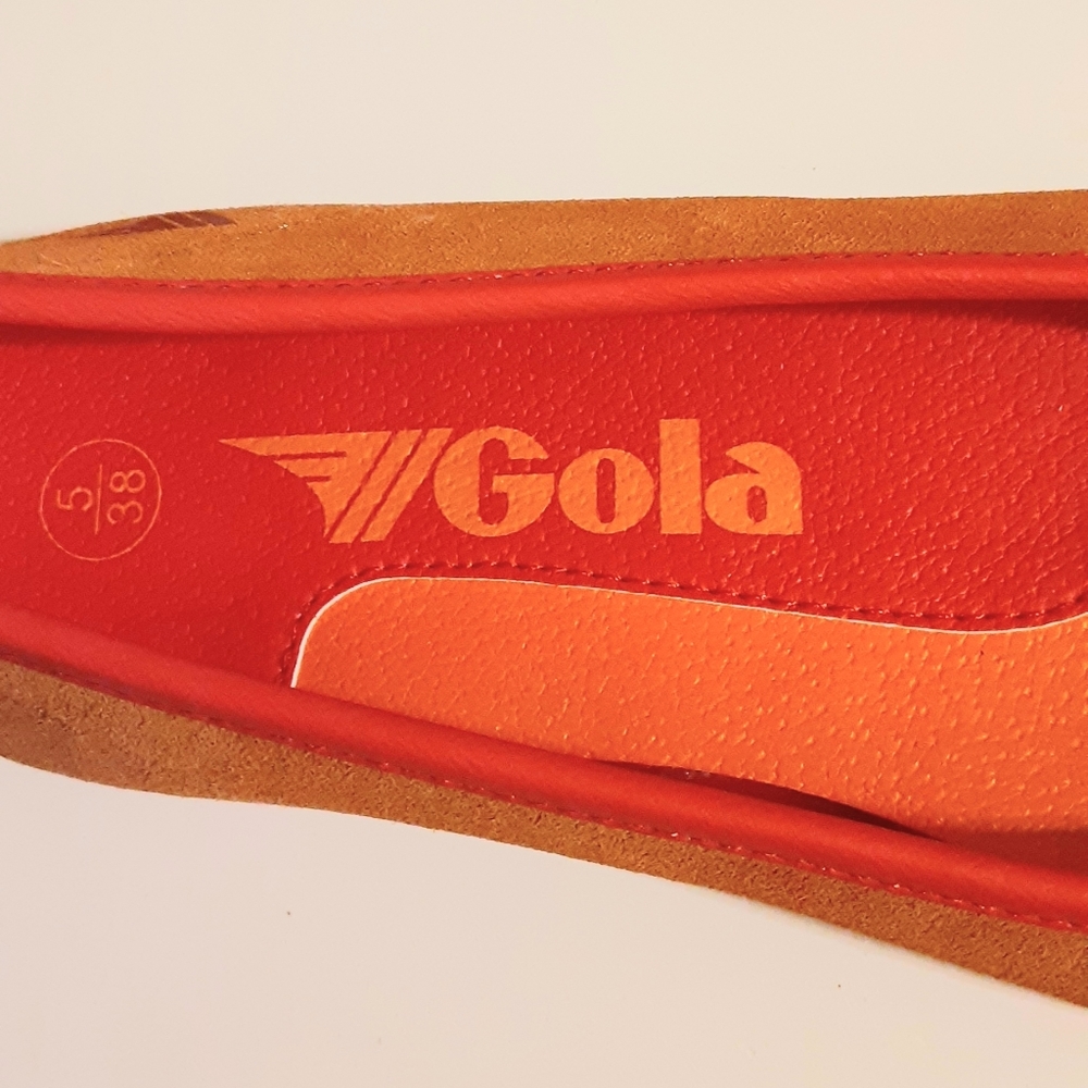 Orange Nubuck Gola Skips - 7 - Picture 3 of 8